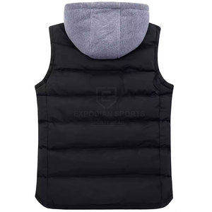 Chaqueta de Burbuja sin Mangas con Capucha para Hombre, Diseño Único, Lavable, Impermeable, Transpirable, Ecológica, de Poliéster/Nailon - Product Image 2