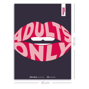 ORION's Modern Style Adults Only <b>Poster</b> for Wall Decor Made of Paper - Product Image 6