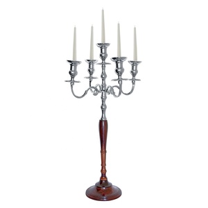 Chandelier en aluminium vintage, décoration de maison, fait à la main, 3 bougeoirs, décoration de maison - Product Image 4