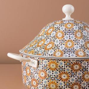 Lujo atractivo aspecto árabe diseño personalizado hecho a mano moderno decorativo Oriente Medio comida calentador Buffet cazuelas olla caliente - Product Image 5