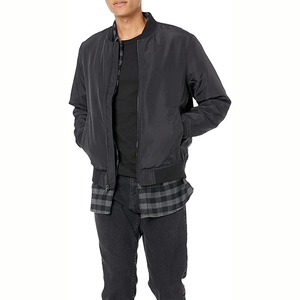 Chaqueta Bomber personalizada de alta calidad para hombre, venta al por mayor, nuevo estilo de diseño, gran oferta, chaqueta sólida para hombre, chaqueta bomber de color personalizado - Product Image 4