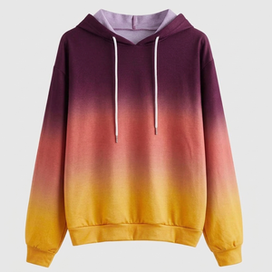 Sudaderas con Capucha para Mujer, MOQ Bajo, Mejor Calidad, Logotipo Personalizado a Precio Razonable, Color Degradado Sólido, Largo Regular, Manga Larga - Product Image 6