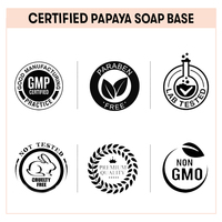 Base de savon transparente et transparente à la papaye Melt & Verser au prix de gros | Obtenez une base de savon pomme verte au prix de gros | VedaOils