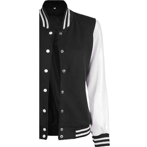 Chaqueta Universitaria Personalizada al por Mayor de Fábrica, Diseño OEM, Transpirable, Resistente al Viento, de Alta Calidad para Hombre, con Parche Bordado Frontal de Cuero Genuino - Product Image 5