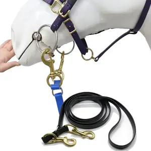 Cabestro de cuero y Cuerda de caballo de alta calidad para montar a caballo con diseño personalizado Cabestro de caballo a precio asequible