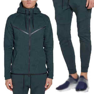 Vêtements de sport d'hiver unisexes, molleton 100% coton lourd, respectueux de l'environnement, ensemble de survêtement deux pièces pour la salle de sport et les tenues décontractées - Product Image 2