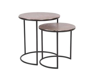 Table d'appoint en fer de style américain moderne et luxueux, design créatif, fantaisie et unique, écologique, fabriquée à la main, meubles décoratifs VISHAL - Product Image 1