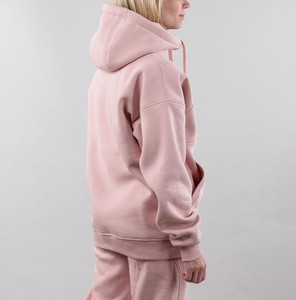 Sweat à capuche surdimensionné pour femme avec conception unique de panneau croisé grandes poches mode tenue décontracté col à capuche - Product Image 3