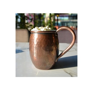 Taza de cobre de diseño clásico, diseño moderno, superventas, taza martillada de mula de Moscú de 16oz, taza de cobre personalizada - Product Image 3