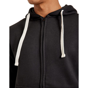 Sudadera con capucha de algodón 100% de peso pesado personalizable para hombre, ropa de calle Vintage desgastada con cremallera de gran tamaño para invierno - Product Image 4