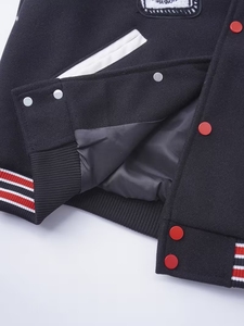 แจ็กเก็ตเบสบอลทีมตัวแทนวินเทจของผู้ชายเสื้อแจ็กเก็ตสไตล์สตรีทแวร์ขายดี - Product Image 5