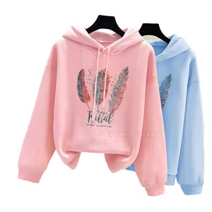 Sudaderas con Capucha Estampadas de Moda Urbana para Mujer, con Diseños Artísticos Únicos y Logotipo Frontal, en Oferta - Product Image 1