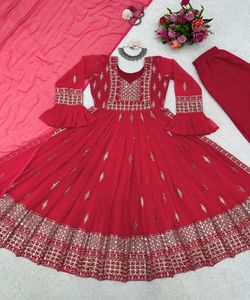 Diseño listo para usar vestido de algodón Kurtis al por mayor Anarkali última moda precio bajo con Dupatta Indian Ladies Reyon mujeres - Product Image 5