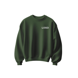 Sweatshirt Crewneck Oversized Drop Shoulder High Quality Cotton Sweatshirts Custom Hip-Hop Style <b>Mock</b> <b>Neck</b> Hoodies Women's - Product Image 5
