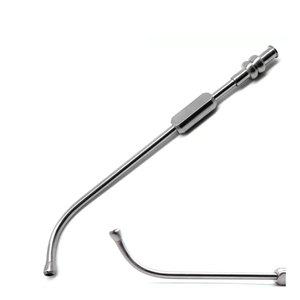 Manual de 4mm de acero inoxidable Dental cánula quirúrgica nuevo instrumento Frazier tubo de succión 6 \ "Implante Dental cánula sinusal MOL línea - Product Image 4