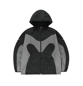 เสื้อกันฝนผู้ชายคุณภาพสูง กันน้ำ ระบายอากาศได้ดี มีซิป ผ้าไนลอน มีฮู้ด กันลม พร้อมโลโก้ด้านหน้า - Product Image 1