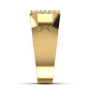 Anillo de Plata de Ley 925 con Diamantes VVS de Corte Redondo Personalizado, Estilo Hip Hop, para Compromiso o Boda, para Hombre - Product Image 4
