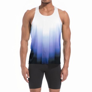 Vente en gros de débardeurs de sport respirants décontractés pour la musculation, l'entraînement physique, la salle de sport, vêtements de sport athlétiques, débardeur uni pour hommes - Product Image 1