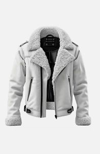 Veste en cuir de mouton style vintage personnalisable de haute qualité, devant droit, respirante, coupe-vent, couleur personnalisée, professionnelle - Product Image 2