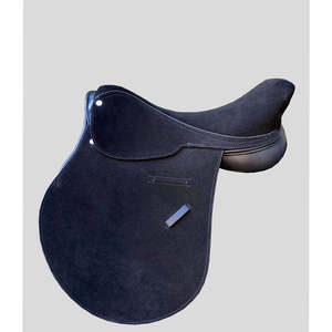 Selle de polo professionnelle en cuir de qualité supérieure, durable, de couleur bleu foncé, pour l'équitation dressage, style anglais américain occidental. - Product Image 5