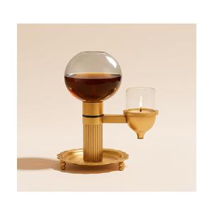 Best Quality Brass Akhand Medium Jyoti Candlestick Holder Elegant <b>Glass</b> <b>Shade</b> Christmas Handmade Eco-Friendly Home Decoration - Product Image 1