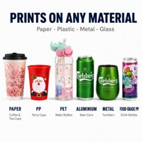 Impresora de Inyección de Tinta Cilíndrica de 8 Estaciones APM-DPR8-110, Máquina de Impresión Directa de Alta Velocidad en una Sola Pasada, 2000 Piezas/H para Botellas, Tazas y Latas