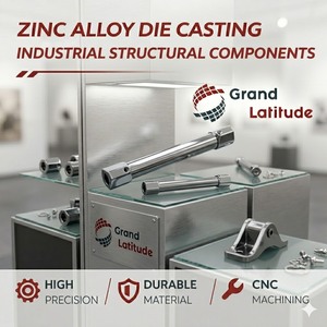 Componentes Estructurales Industriales de Aleación de Zinc Fundidos a Presión, Certificación ISO 9001, Tamaños y Embalajes Personalizados - Product Image 3