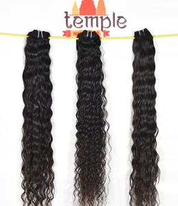 Extensiones de cabello humano virgen indio 100% Cutícula sin procesar alineada Onda profunda suelta Tejido de rizo natural-Ninguno químicamente - Product Image 2