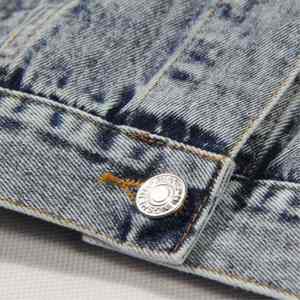 Chaqueta Vaquera de Color Personalizado para Mujer, Chaqueta Vaquera de Moda Otoñal, Chaqueta Informal para Mujer, Chaqueta Vaquera con Cuello Alto - Product Image 5