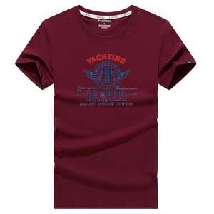 Logo personnalisé, concepteur d'écran en coton, poids lourd, séchage rapide, confortable, doux, col rond, impression unie, recadrée, t-shirt pour hommes - Product Image 6