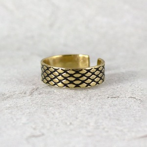 1985 Brass Arkansas quarter <b>Ring</b> Jewelry Round Oxidized 12mm Brass Hexagon Stone <b>Finger</b> <b>ring</b> for women Hammered textured <b>ring</b> - Product Image 4