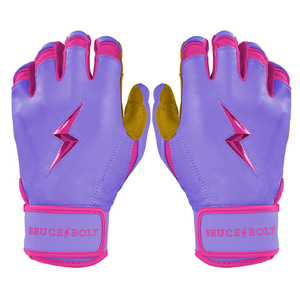 Fabricant Design de logo personnalisé Gants de frappeur de baseball à manchette courte Meilleure qualité Cabretta Gants de softball en cuir Guantes beisbol - Product Image 1