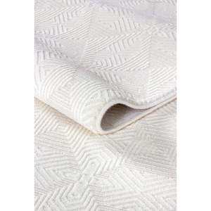 Alfombra Moderna Netline Home Depot Cream Zenta ZN004, Duradera, de Acrílico y Poliéster, Antideslizante, Fácil de Limpiar, para Dormitorio - Product Image 3