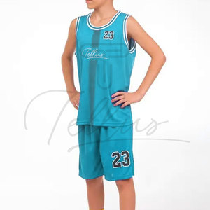 ชุดกีฬาเด็ก ชุดบาสเก็ตบอลเด็ก ไซส์ใหญ่ พิมพ์ลาย ระบายอากาศ ผ้าโพลีเอสเตอร์/คอตตอน แห้งเร็ว คุณภาพสูง - Product Image 5