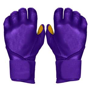 Gants de frappe de baseball en polyester/coton robustes, poignet complet, couture de qualité supérieure, ajustement personnalisé, respirant, imperméable, léger, droit - Product Image 1