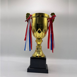 Trophée personnalisable en acrylique plaqué or pour les cadeaux de salons professionnels - Product Image 1