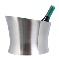 Seau à glace en métal de haute qualité avec poignée bouteilles de champagne finies argentées refroidisseur de vin bar et refroidisseurs de vin seau à glace