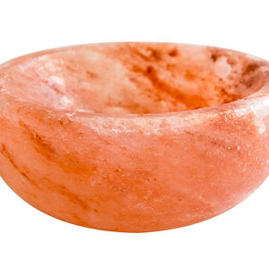 Tazón de vajilla de sal del Himalaya pura 100%, decoración de estilo tallado pulido de alta calidad, artesanías naturales hechas a mano - Product Image 2