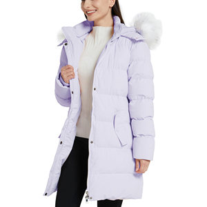 Vêtements en gros Vestes parka d'hiver personnalisées pour femmes Veste en duvet décontractée fabrication coupe-vent pour femmes - Product Image 3