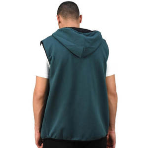 Sudadera con Capucha de Manga Corta y Cierre de Cremallera para Hombre, 100% Algodón Premium de 450 g/m², Diseñada para Ropa Deportiva y Estampado POD - Product Image 5
