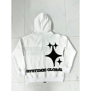 Sweat à capuche zippé pour homme avec logo personnalisé de haute qualité, broderie, impression en relief, respirant, 100% coton, molleton, sweat à capuche zippé - Product Image 4