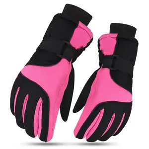 Guantes de esquí de cuero genuino para hombre Guantes suaves de conducción de invierno con equipo de esquí real de moda - Product Image 3