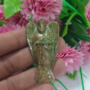 Pierre d'angle Unakite verte de meilleure qualité pour la maison, le bureau et le jardin, décoration d'angle pour l'exportation, vente en gros - Product Image 3