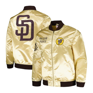 Chaqueta Bomber de Hombre de Satén de Seda de Alta Calidad, Chaqueta Bomber Acolchada de Satén en Nueva Moda y Estilo - Product Image 1