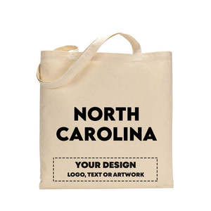 Bolsa de Tela de Algodón con Diseño del Estado de Carolina del Norte - Product Image 2