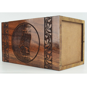 AYAANS-Urna de madera de palo de rosa para cenizas humanas, urna de madera de alta calidad para adultos con diseño funerario celta - Product Image 4