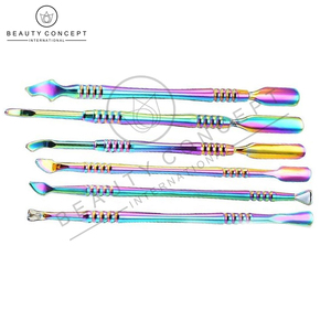 Empujador de cutículas de uñas personalizado de alta calidad buen proveedor Color del arco iris último producto empujador de cutículas suministros de uñas sostenibles - Product Image 3