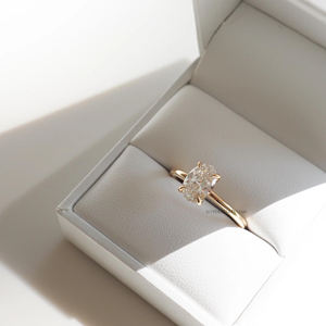 แหวนเพชรมออิสซาไนต์ทรงรี1.10กะรัตสำหรับเจ้าสาวประดับเพชรเม็ดเดี่ยวน้ำแข็งบดยาว925เงินสเตอริง - Product Image 3