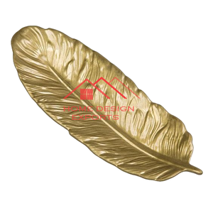 Bol à fruits en métal en forme de feuille en finition dorée métallique pour la maison Hôtel Table de mariage Centre de table Décor Bol en métal à bas prix - Product Image 1