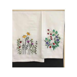 Gift Ready Style 100% Coton Brodé Fait à la Main Biodégradable Durable Séchage Rapide 18x28 Serviettes avec un schéma de couleurs fascinant - Product Image 2